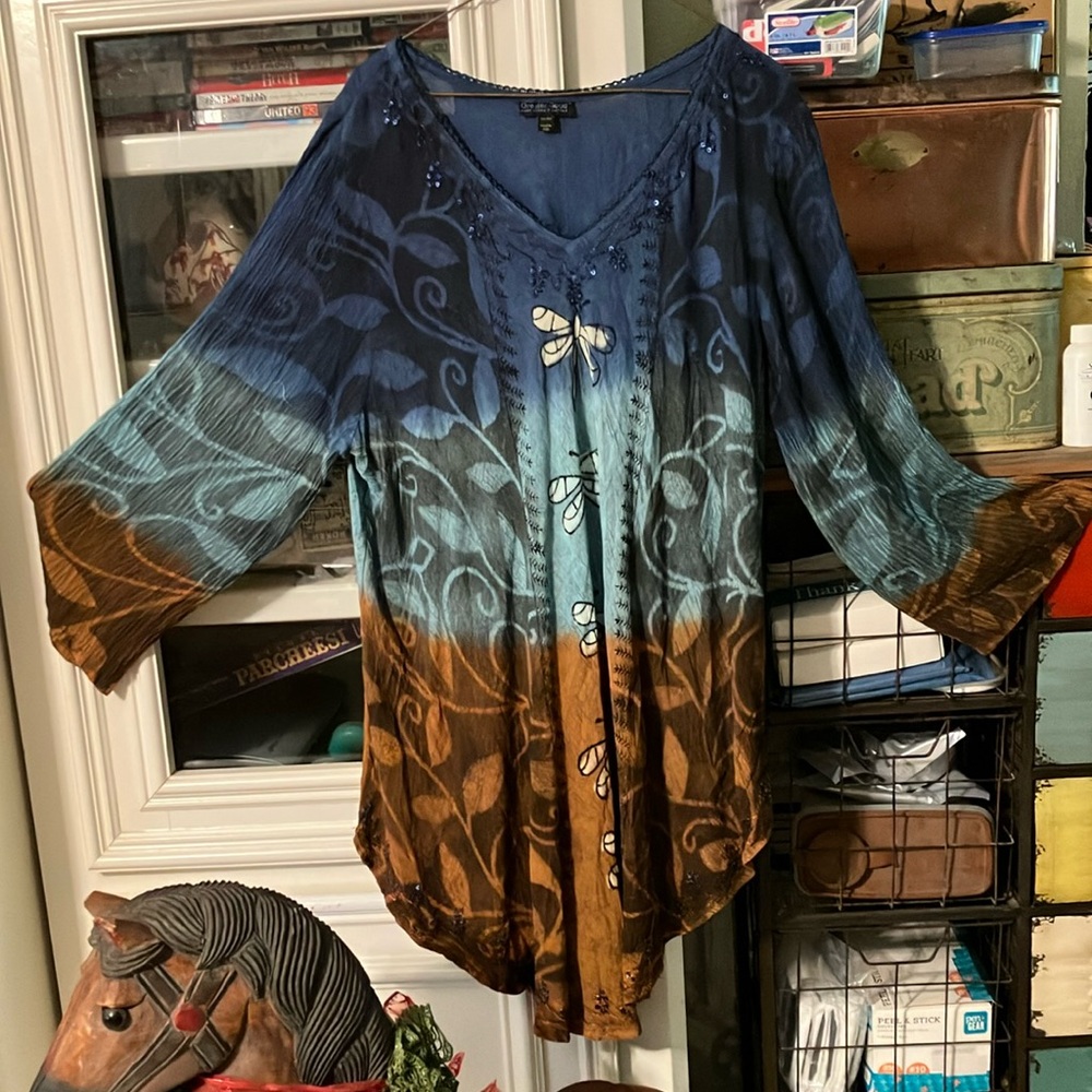 Dragonfly Tunic/Coverall/Casual Wear Size 3X-4X New w/o tags